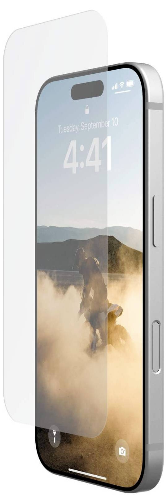 Urban Armor Gear ULTRA Tempered Glass Displayschutzglas Apple iPhone 16 Pro 1 St. Anti-Fingerprint, antibakteriell, entspiegelt, kratzfest