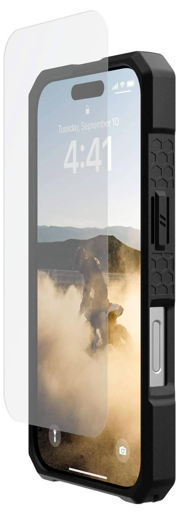 Urban Armor Gear ULTRA Tempered Glass Displayschutzglas Apple iPhone 16 Pro 1 St. Anti-Fingerprint, antibakteriell, entspiegelt, kratzfest