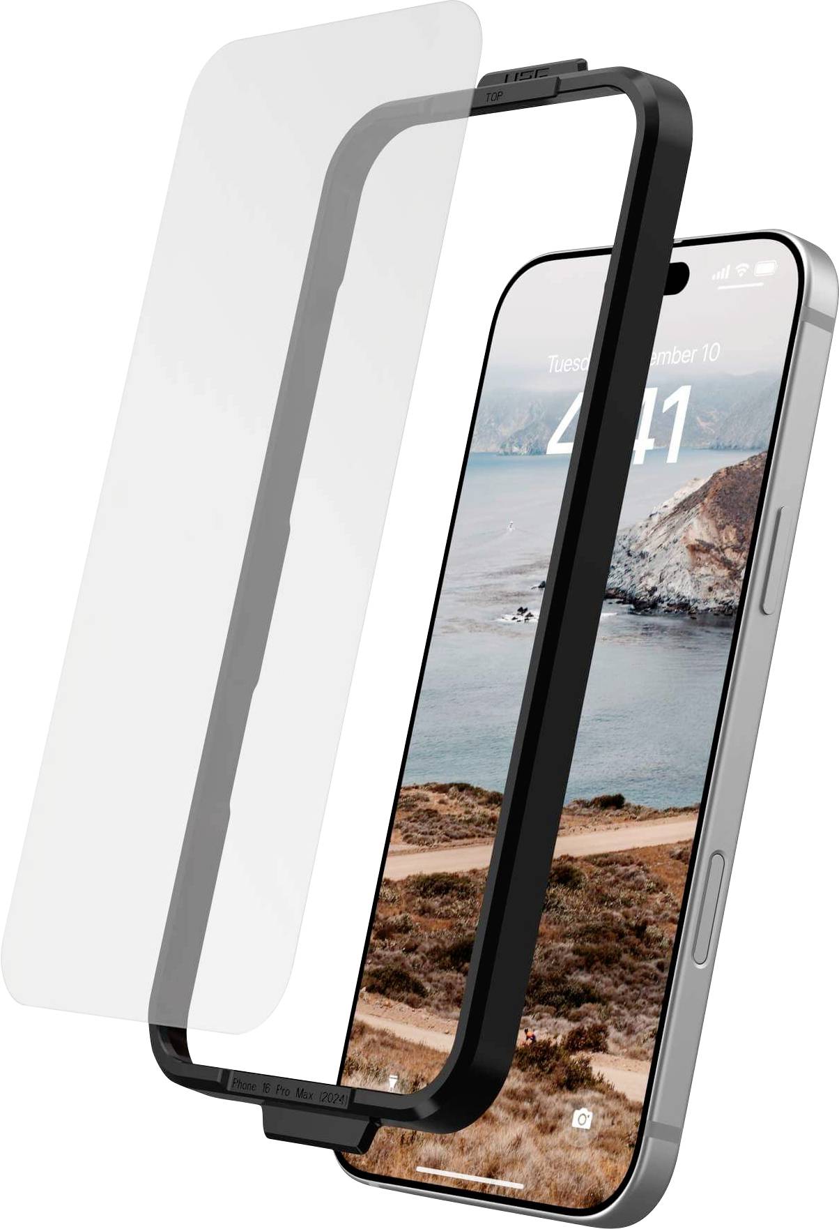 Urban Armor Gear Tempered Glass Displayschutzglas Apple iPhone 16 Pro Max 1 St. Anti-Fingerprint, kratzfest 14436411NA