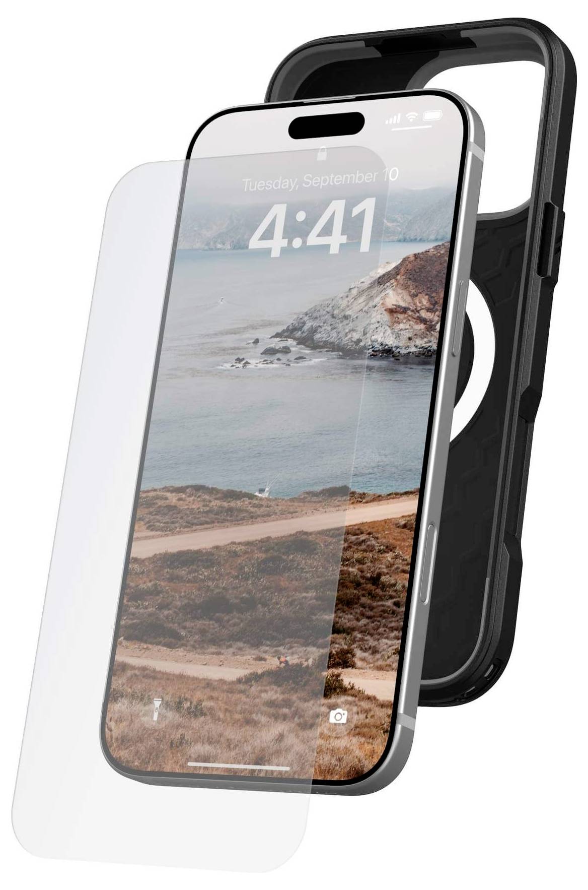 Urban Armor Gear Tempered Glass Displayschutzglas Apple iPhone 16 Pro Max 1 St. Anti-Fingerprint, kratzfest 14436411NA