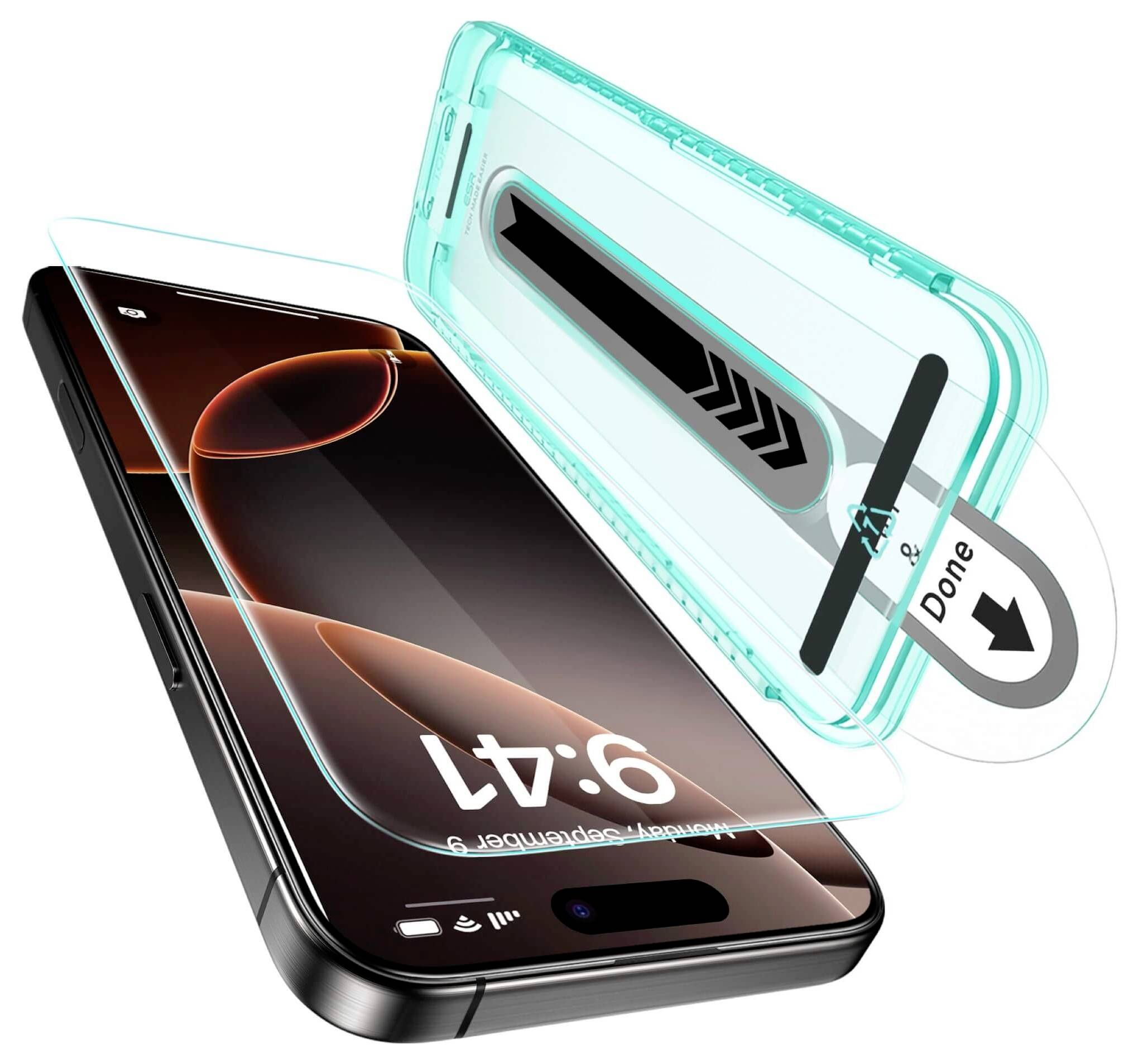 ESR Tempered-Glass Displayschutzglas Apple iPhone 16 Pro Max 1 St. Anti-Fingerprint, kratzfest 1D76000401