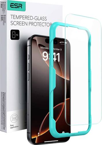 ESR Tempered-Glass Displayschutzglas Apple iPhone 16 Pro 1 St. Anti-Fingerprint, kratzfest 1D765003
