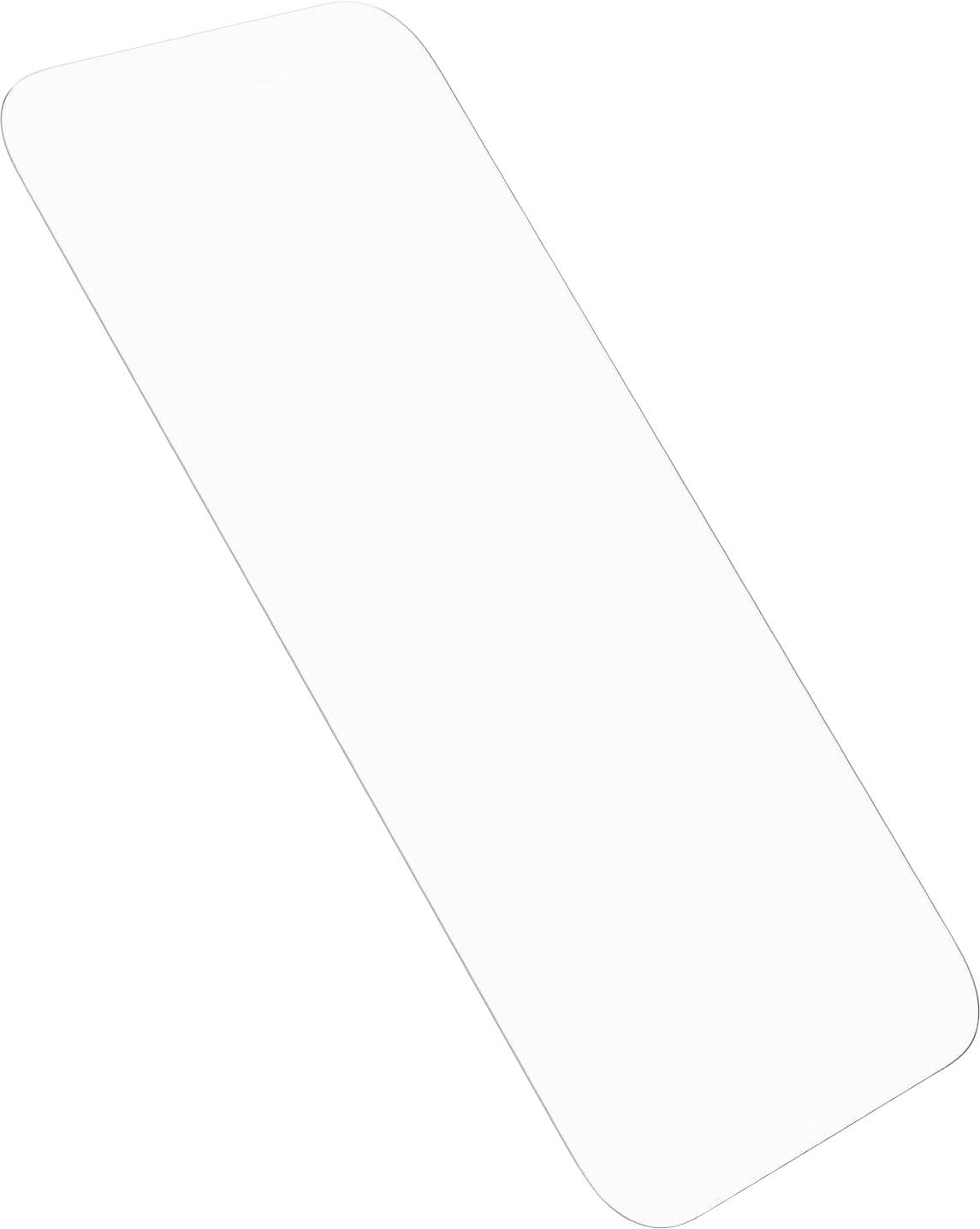 Ein weißes, rechteckiges Rechteck mit abgerundeten Ecken auf einem weißen Hintergrund.