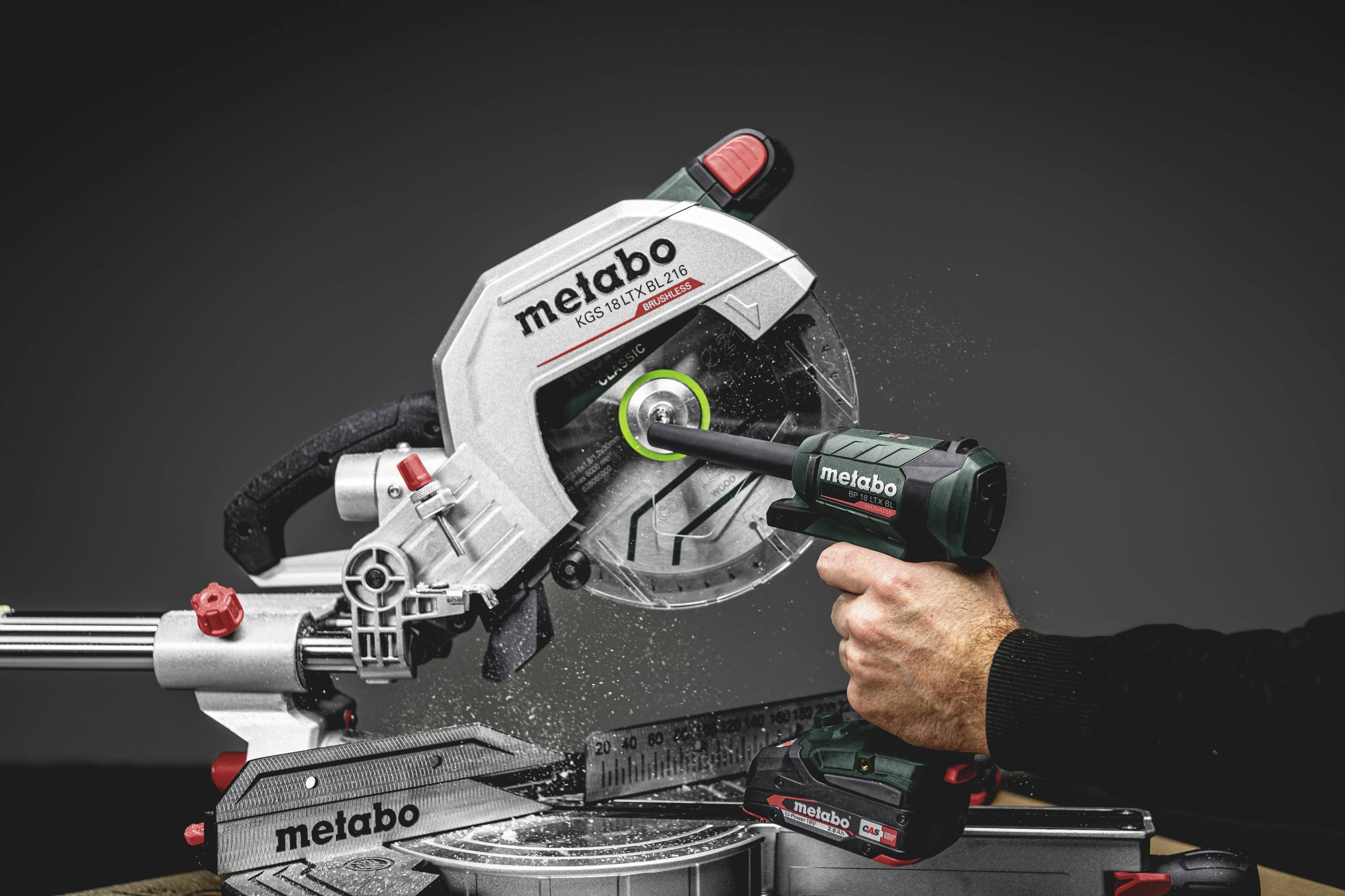 Metabo BP 18 LTX BL Akku-Gebläse Luftdurchsatz 0.7 m³/min Luftgeschwindigkeit 122 m/s 18 V