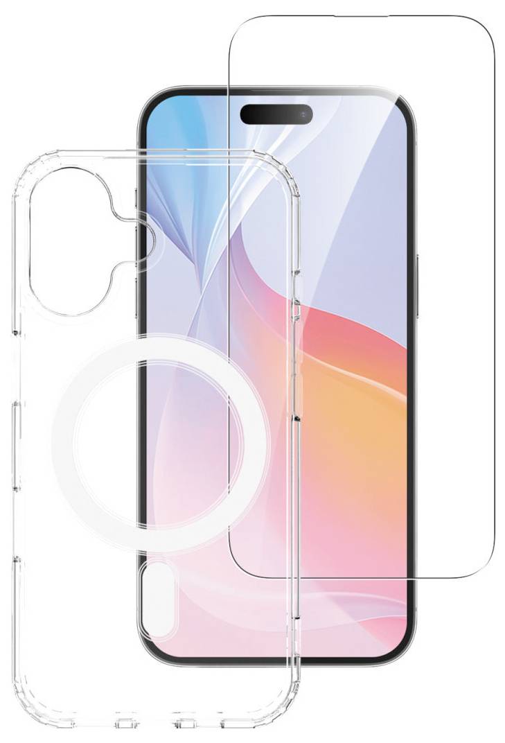 4Smarts 360° Premium Protection Set Backcover Apple iPhone 16 Transparent Induktives Laden 541195