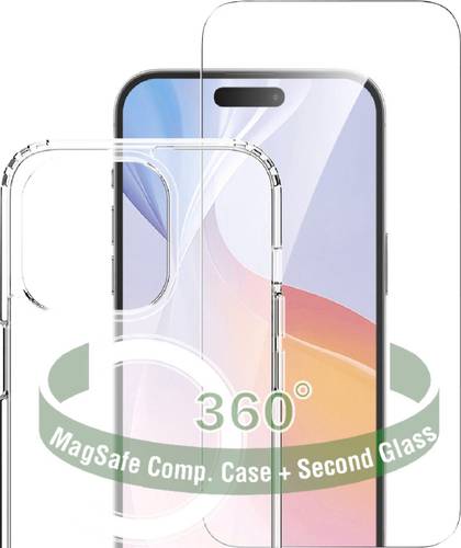4Smarts 360° Premium Protection Set Backcover Apple iPhone 16 Pro Transparent Induktives Laden 5411