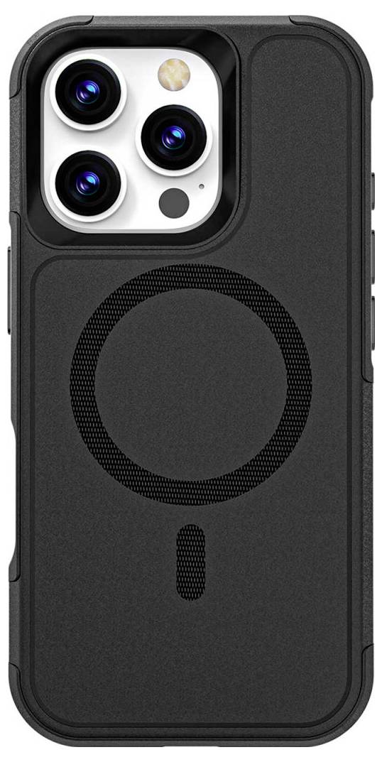 4Smarts Defend Case Backcover Apple iPhone 16 Pro Schwarz Induktives Laden 541180