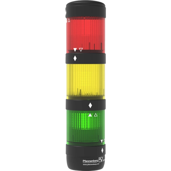 Pfannenberg Signalsäule 22138300002 BR50-3 024D D000 20 L6L3L5 Rot, Gelb, Grün 1St. Pfannenberg Signalsäule 22138300002 BR50-3 024D D000 20 L6L3L5 Rot, Gelb, Grün 1St.