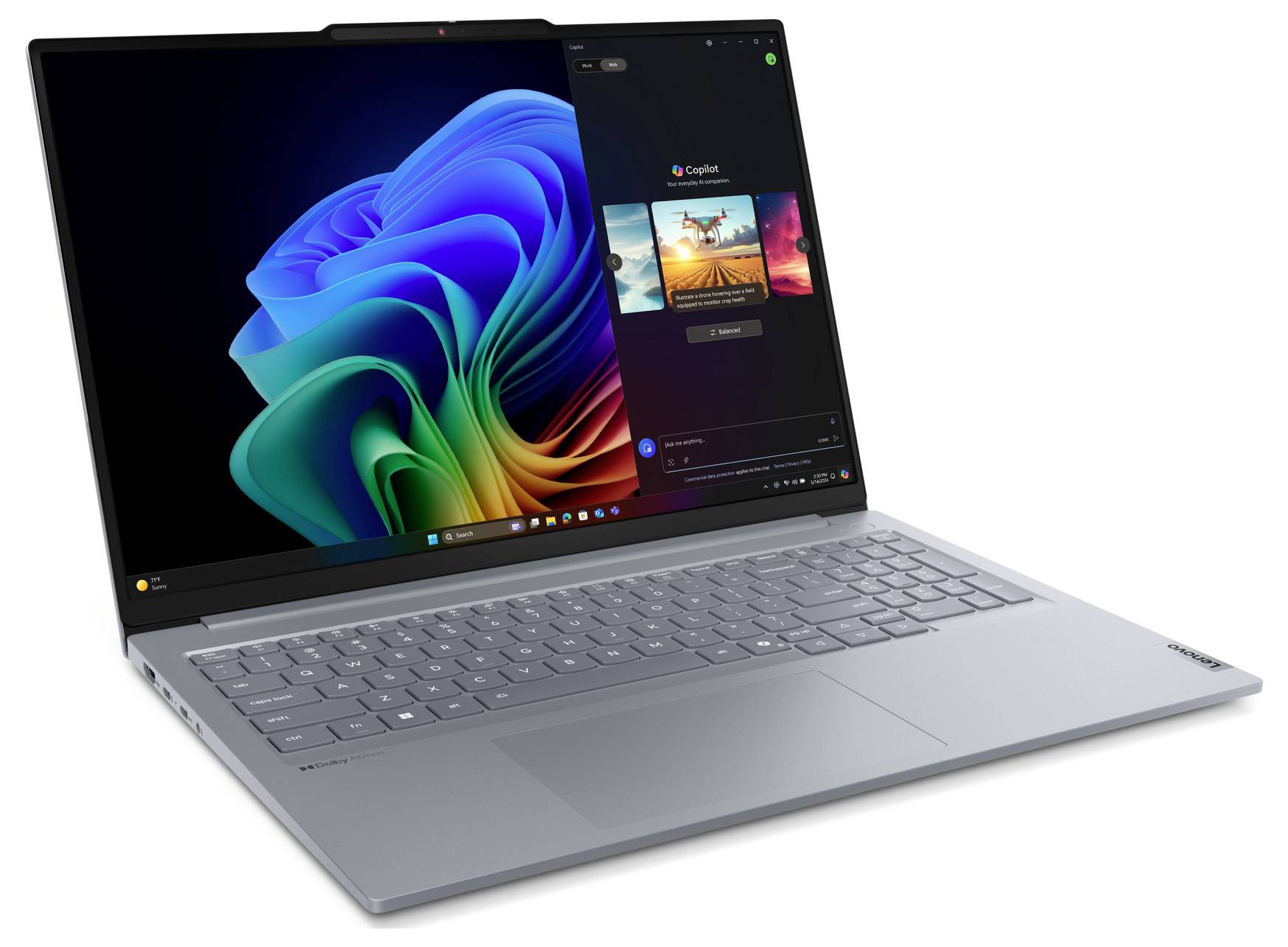 Lenovo Notebook ThinkBook 16 G7 Snapdragon X TS 40.6 cm (16 Zoll) WUXGA Qualcomm® Snapdragon X1P-42-100 16 GB RAM 512 GB SSD Deutsch, QWERTZ