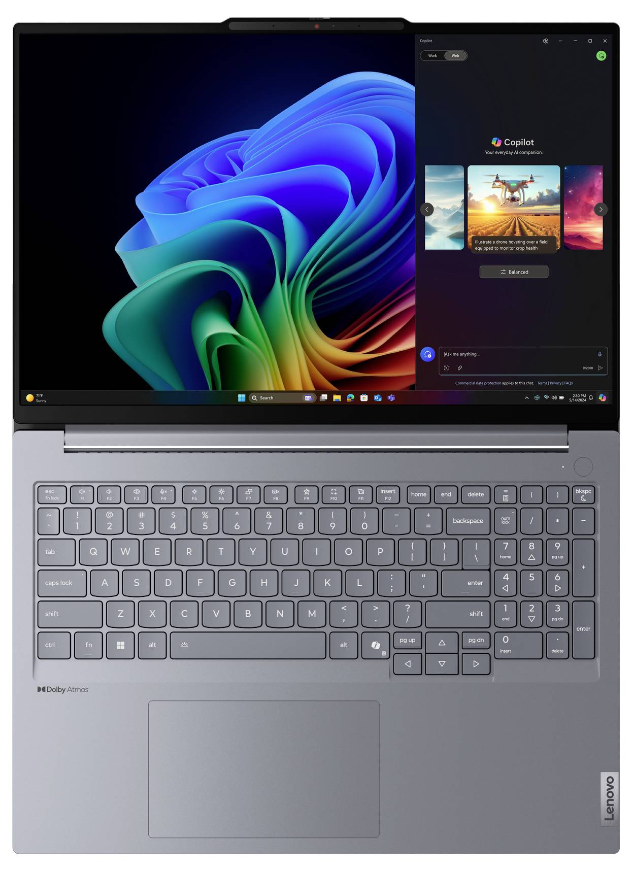 Lenovo Notebook ThinkBook 16 G7 Snapdragon X TS 40.6 cm (16 Zoll) WUXGA Qualcomm® Snapdragon X1P-42-100 16 GB RAM 512 GB SSD Deutsch, QWERTZ