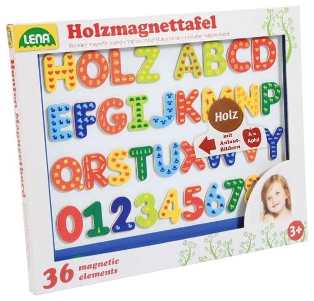 LENA Holz Magnettafel ca. 44x35cm