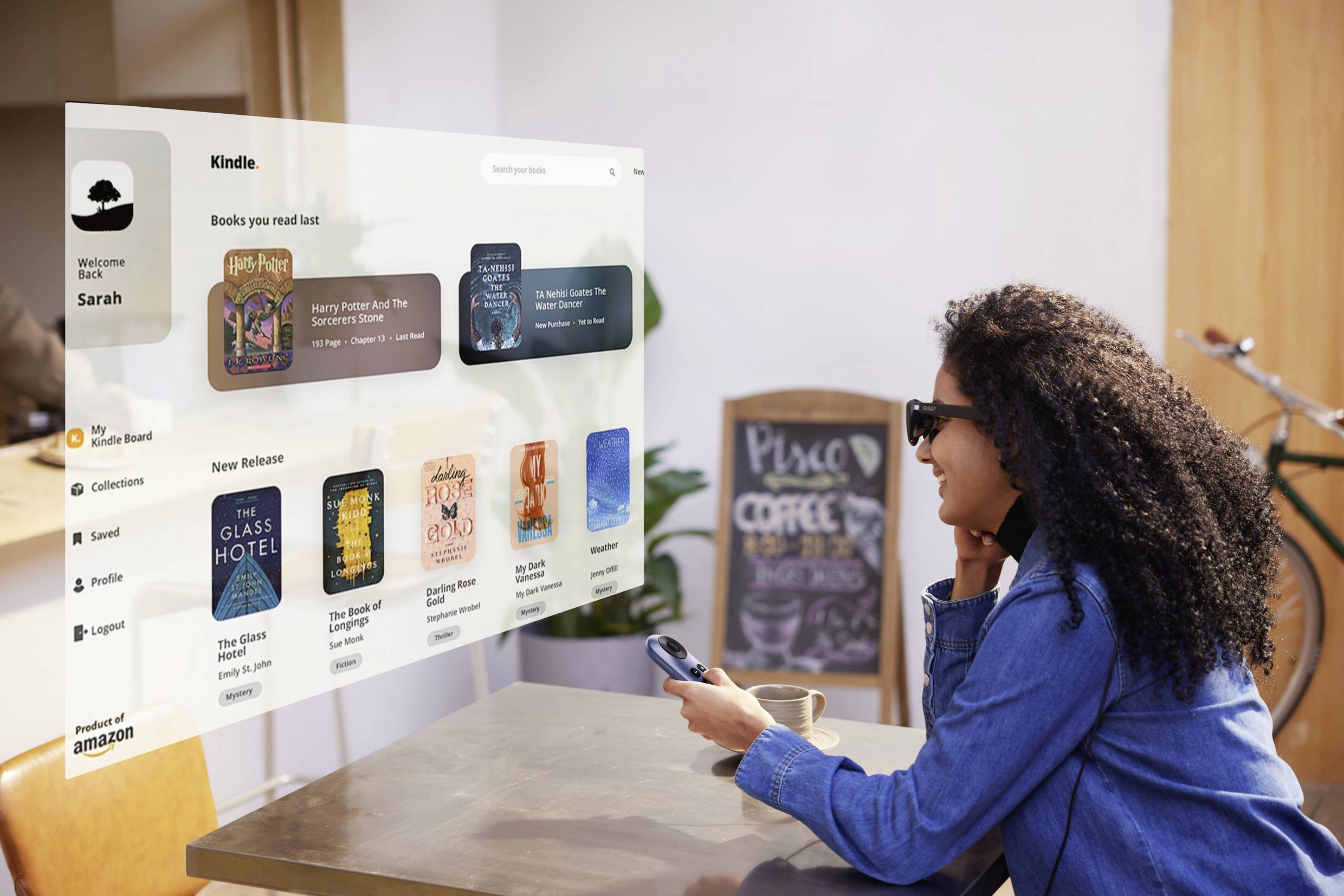 Rokid AR Joy 2 - Station (Portable Android TV System) + Max 2 AR Glasses Augmented Reality Brille Schwarz-Blau 32GB mit integri