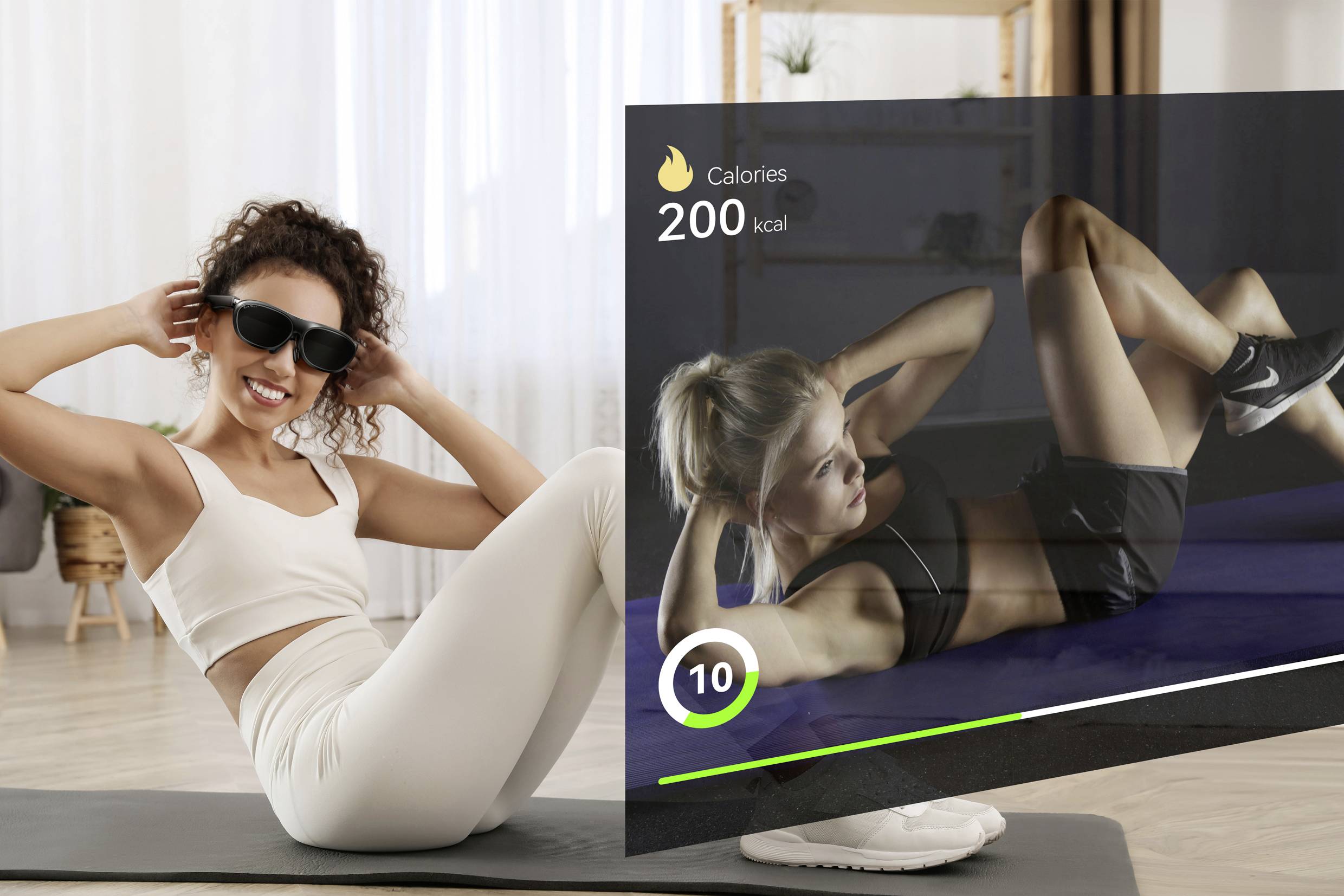 Rokid AR Joy 2 - Station (Portable Android TV System) + Max 2 AR Glasses Augmented Reality Brille Schwarz-Blau 32GB mit integri