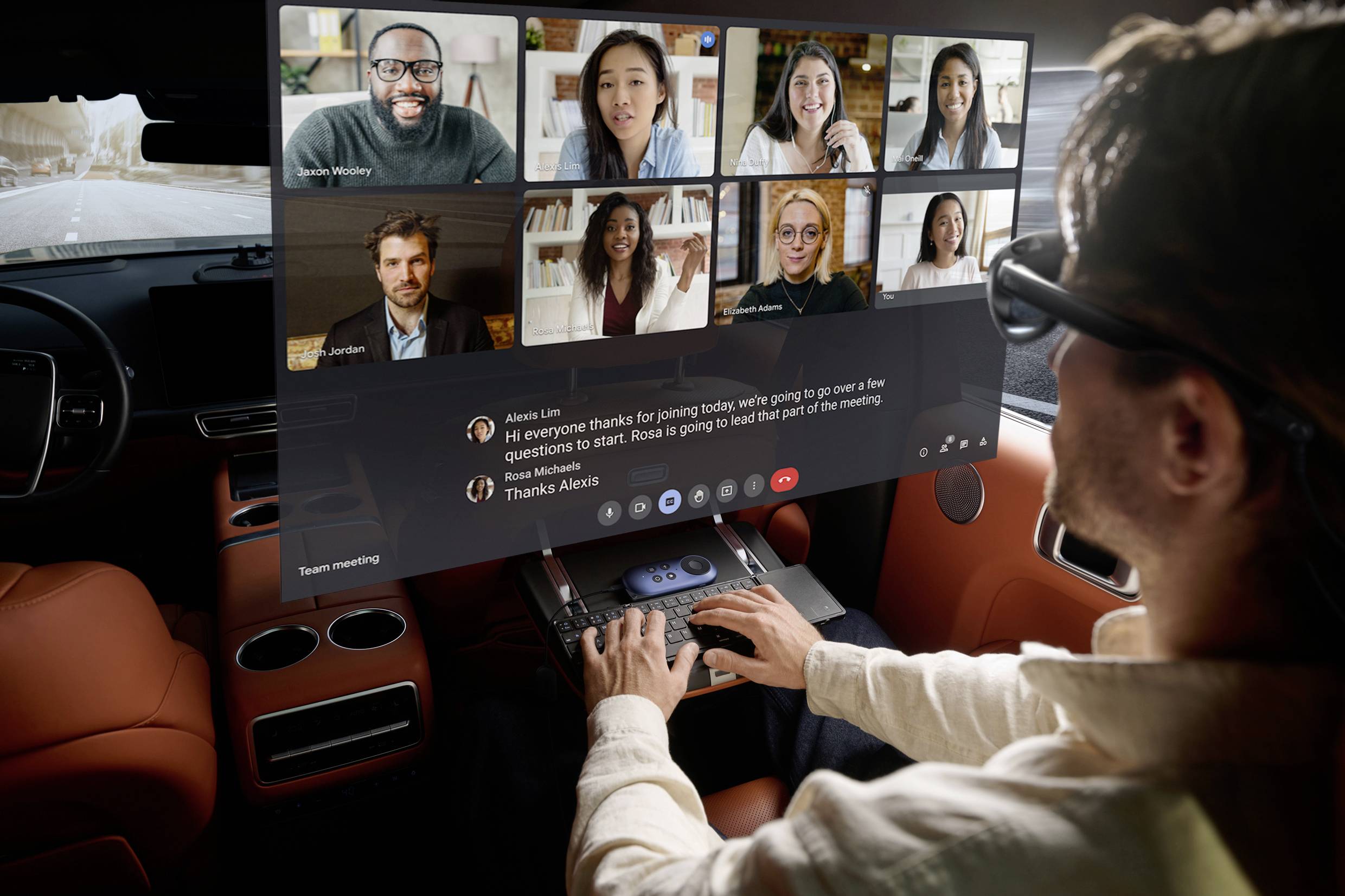 Rokid AR Joy 2 - Station (Portable Android TV System) + Max 2 AR Glasses Augmented Reality Brille Schwarz-Blau 32GB mit integri