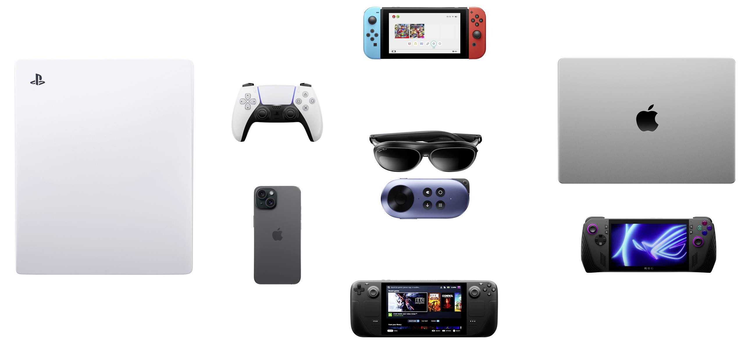 Rokid AR Joy 2 - Station (Portable Android TV System) + Max 2 AR Glasses Augmented Reality Brille Schwarz-Blau 32GB mit integri