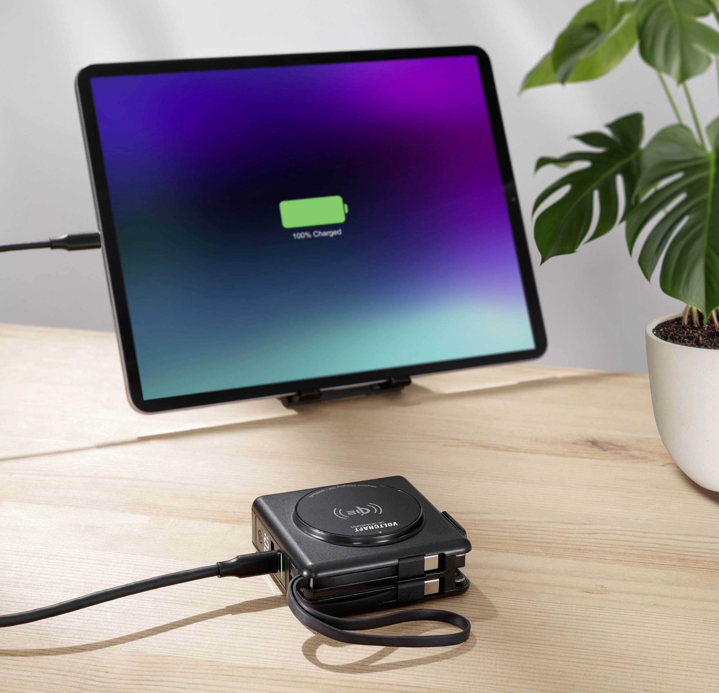 VOLTCRAFT UC-3C1A20W03 Reiseladeadapter 20W 1x USB-A, 3x USB-C® Fast Charge, USB PD Schwarz Innenbereich Wireless Charger