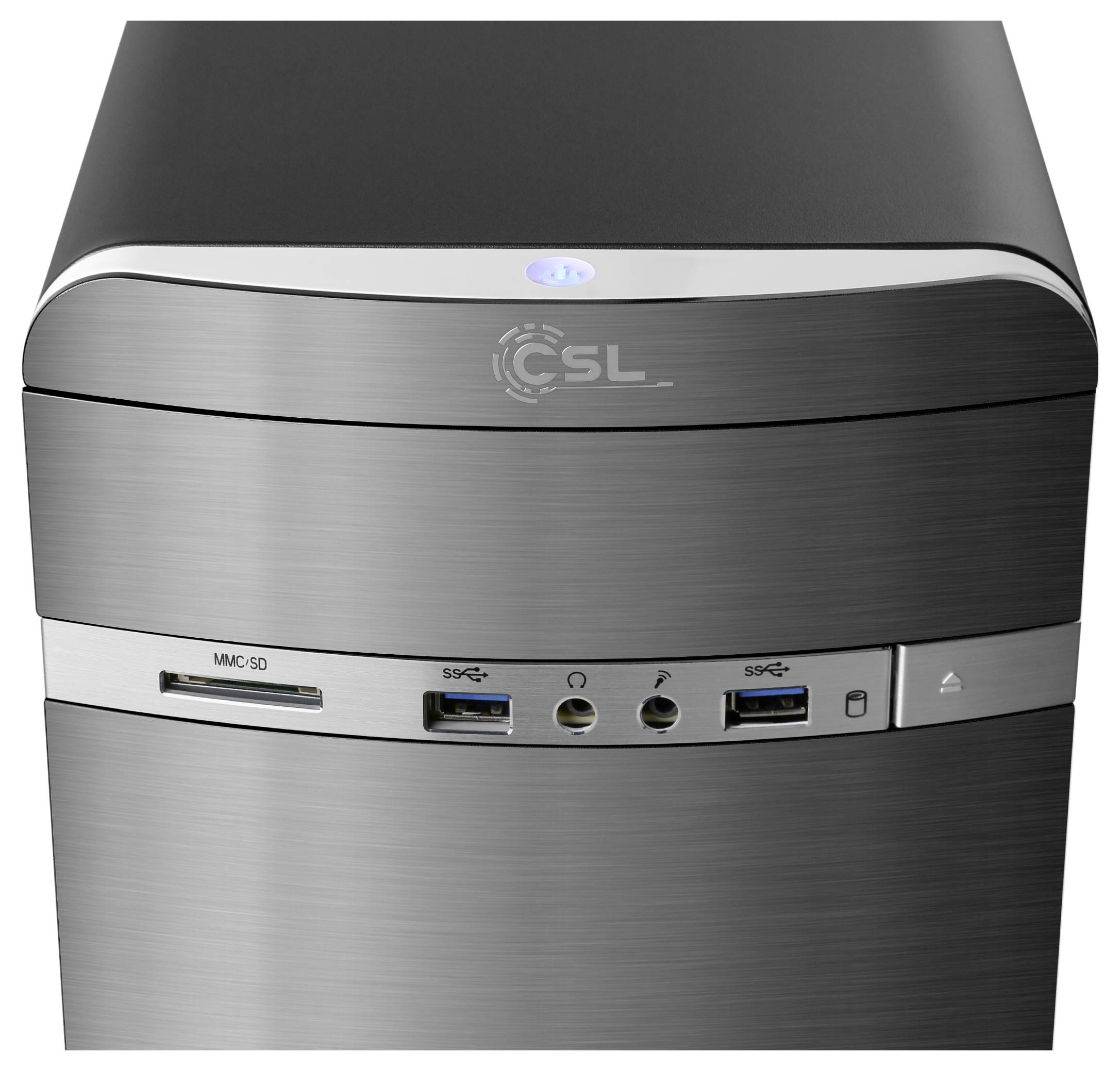 CSL Computer Desktop PC M11040H Intel® Core™ i5 12400 4.4GHz 16GB RAM 500GB SSD Intel Core™ Onboard Graphics 92057