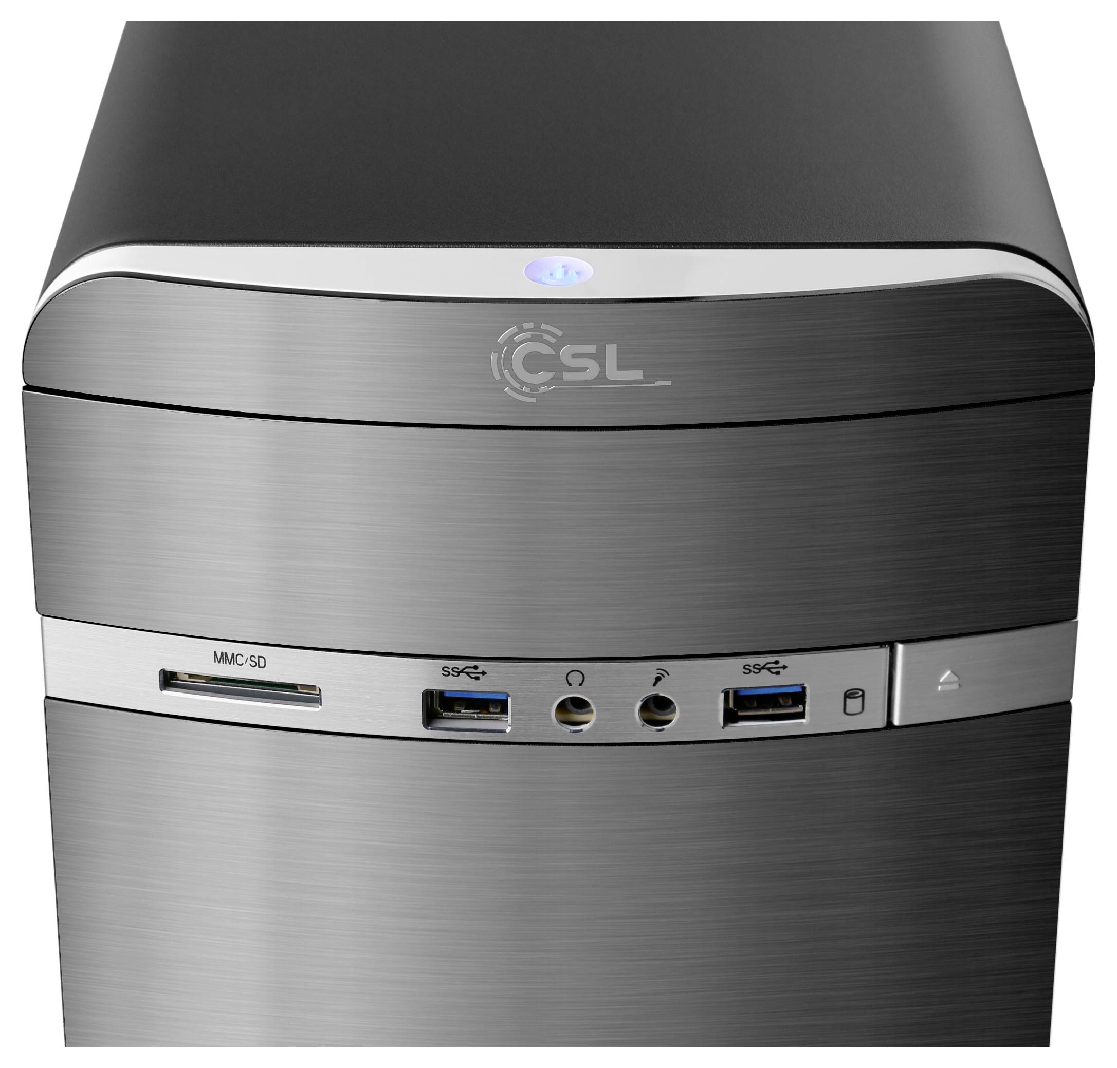 CSL Computer Desktop PC M11060H AMD Ryzen 5 8600G 5.0GHz 16GB RAM 1000GB SSD AMD Radeon™ Onboard Graphics 92061