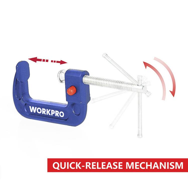 WorkPro Schnellspanner WP232022 Spann-Weite (max.):75mm Ausladungs-Maße:75mm