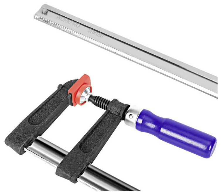 WorkPro Schraubzwinge 50 x 150mm WP232025 Produktabmessung, Länge: 150mm