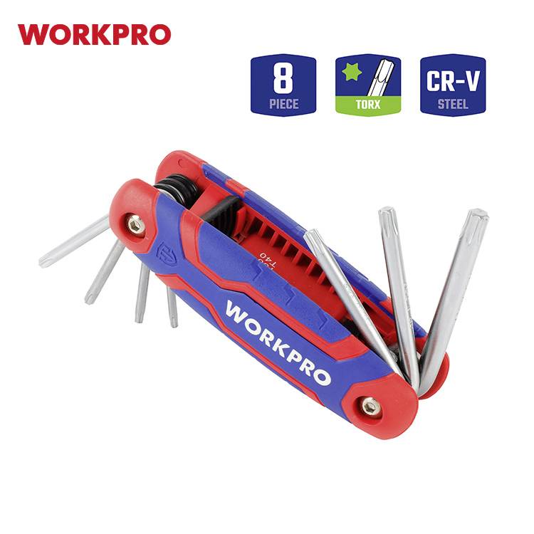 WorkPro TORX Winkelschraubendreher-Set T 9, T 10, T 15, T 20, T 25, T 27, T 30, T 40