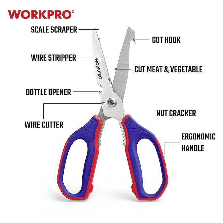 WorkPro WP214006 Haushaltsschere 255 mm