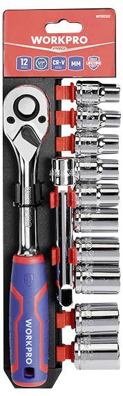 WorkPro Steckschlüsselsatz metrisch 12teilig WP202558