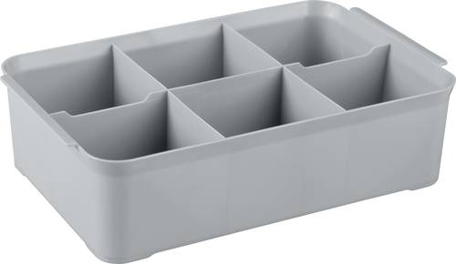 Curver 243860 Aufbewahrungsbox HANDY (L x B x H) 275 x 175 x 75 mm Silber 1 St.