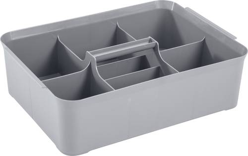 Curver 243837 Aufbewahrungsbox HANDY (L x B x H) 366 x 263 x 104 mm Silber 1 St.