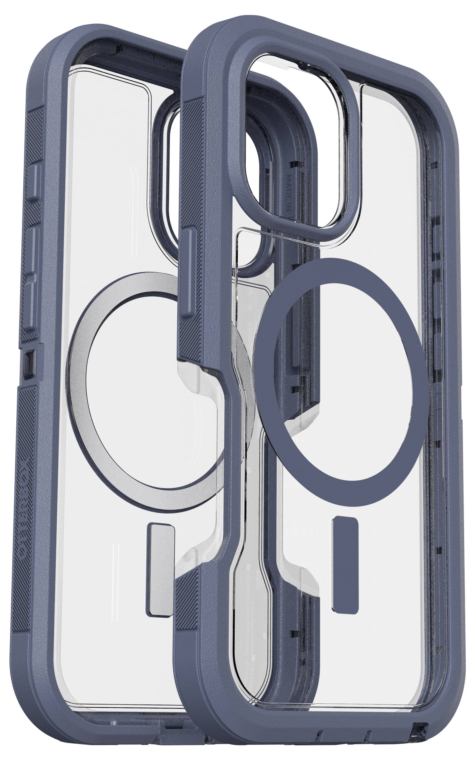 Otterbox Defender XT Backcover Apple iPhone 16 Blau, Transparent MagSafe kompatibel, Stoßfest