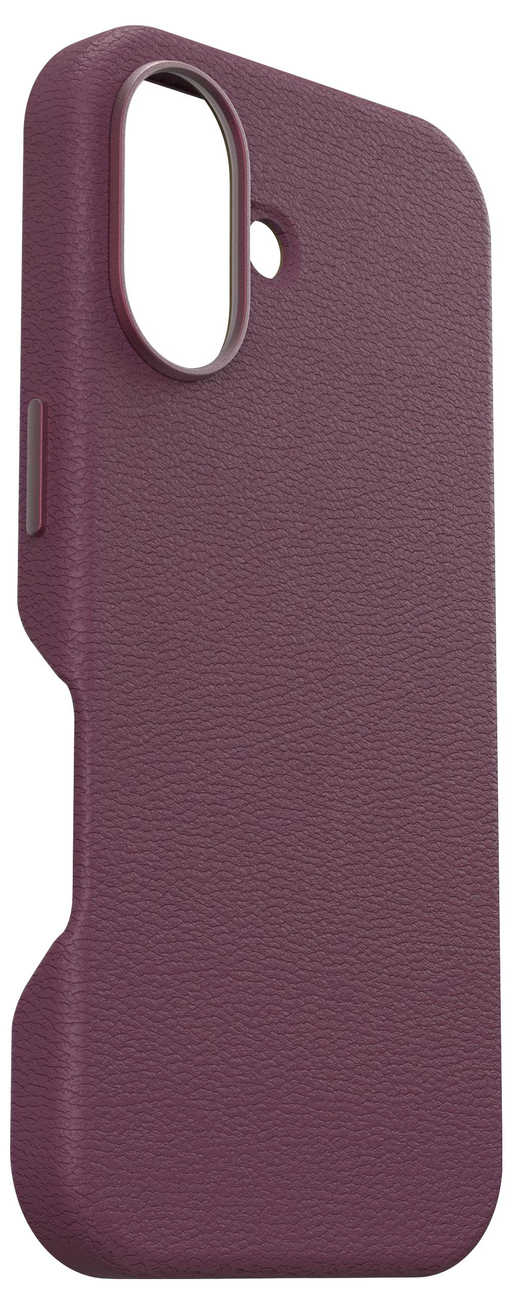 Rote Smartphone-Hülle, leicht strukturiert, mit Kameraaussparung, in vertikaler Ansicht abgebildet.