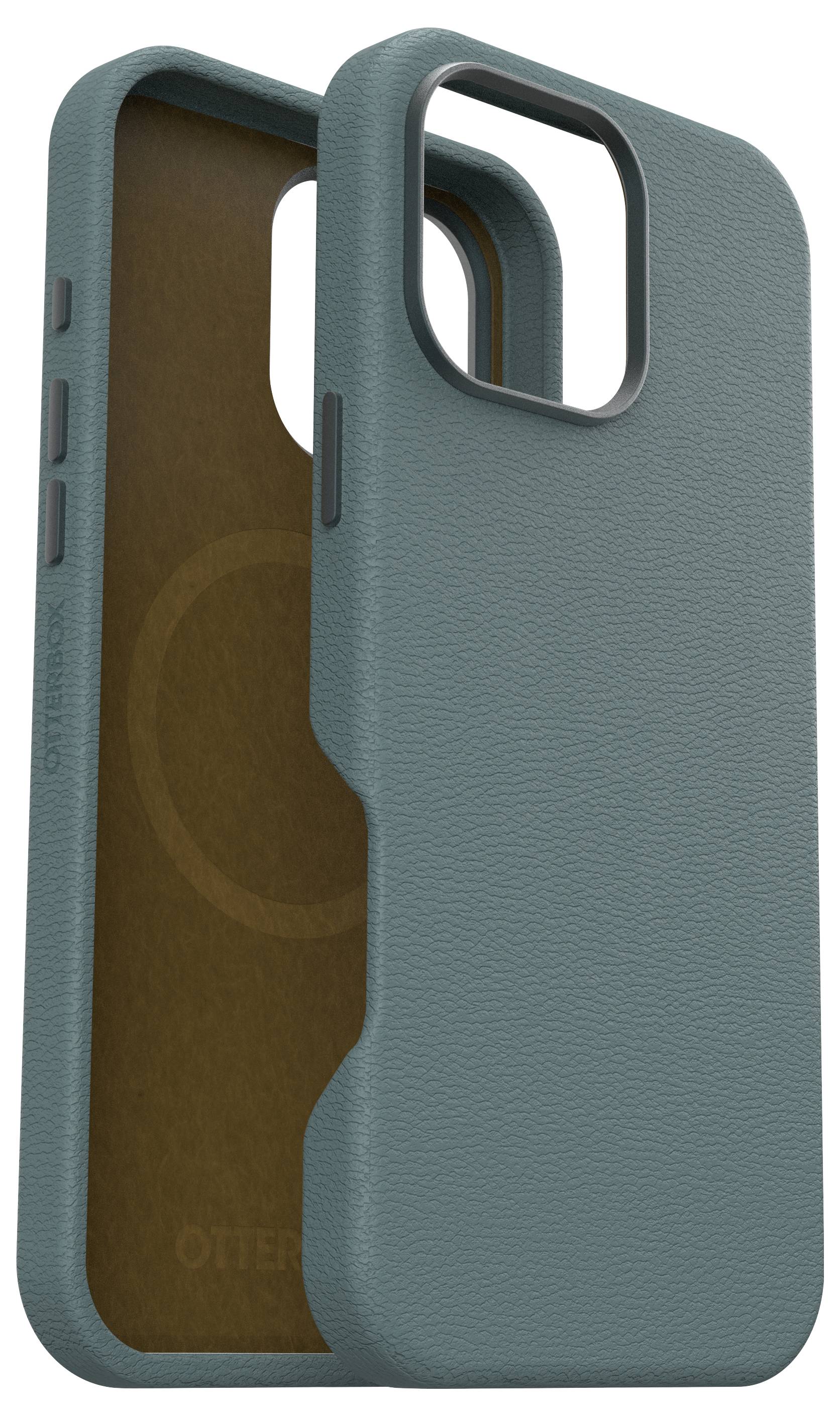 Zwei blaue Handyschutzhüllen mit Kameraausschnitten. Eine Hülle ist leicht versetzt hinter der anderen platziert.