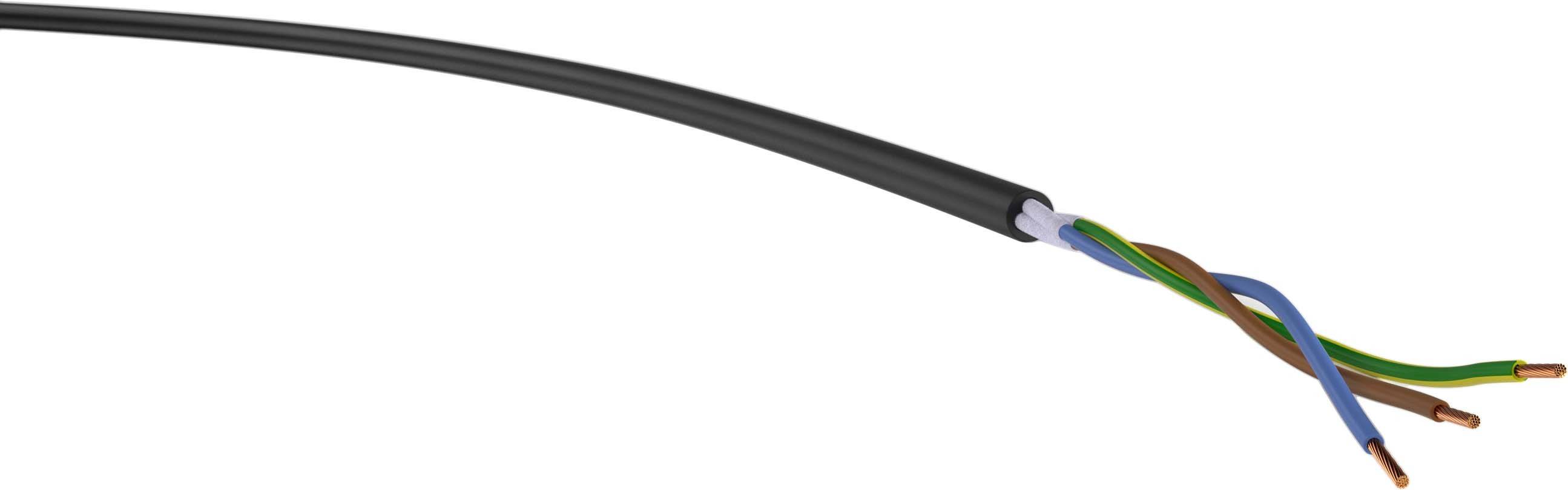 VER H07RN-F 3x 1,5 Ri. 50 Energieleitung (H)07RN-F 3 x 1.50mm² Schwarz 50m
