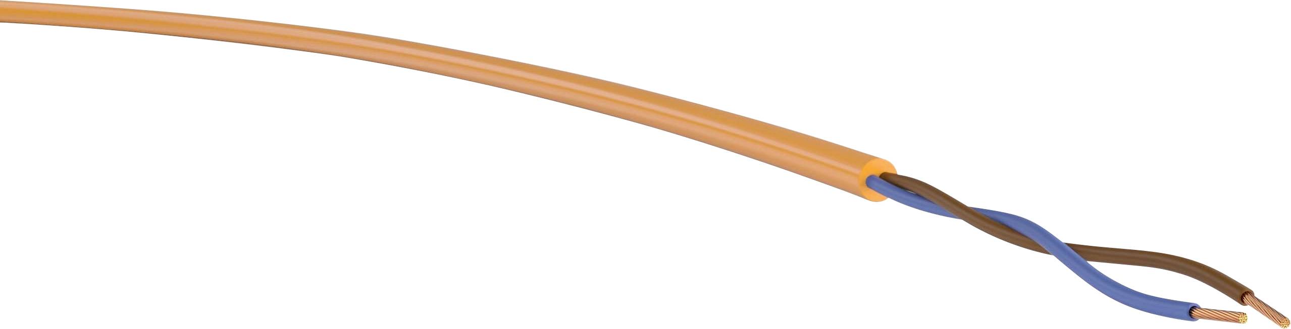 VER H07BQ-F 2x 1,5 Ri. 50 Energieleitung H07BQ-F 2 x 1.50mm² Orange 50m
