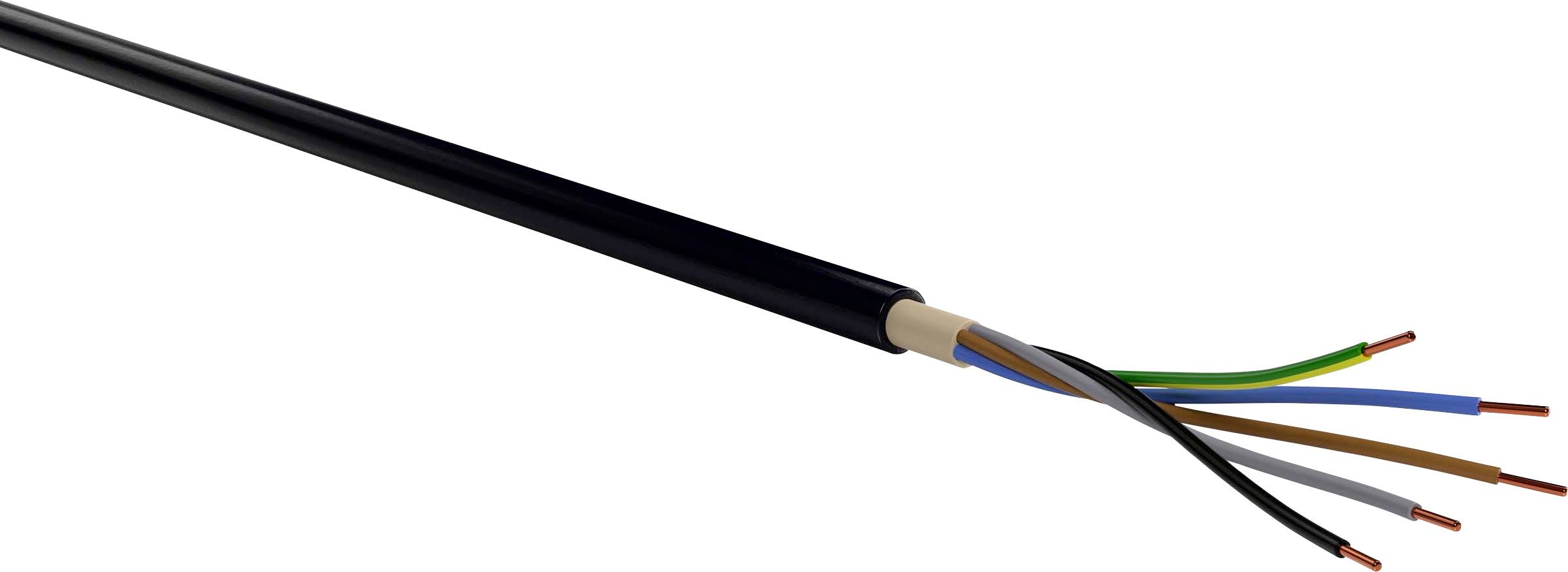VER NYY-J 5x 1,5RE Eca Ri100 Energieleitung NYY-J 5 x 1.50mm² Schwarz 100m