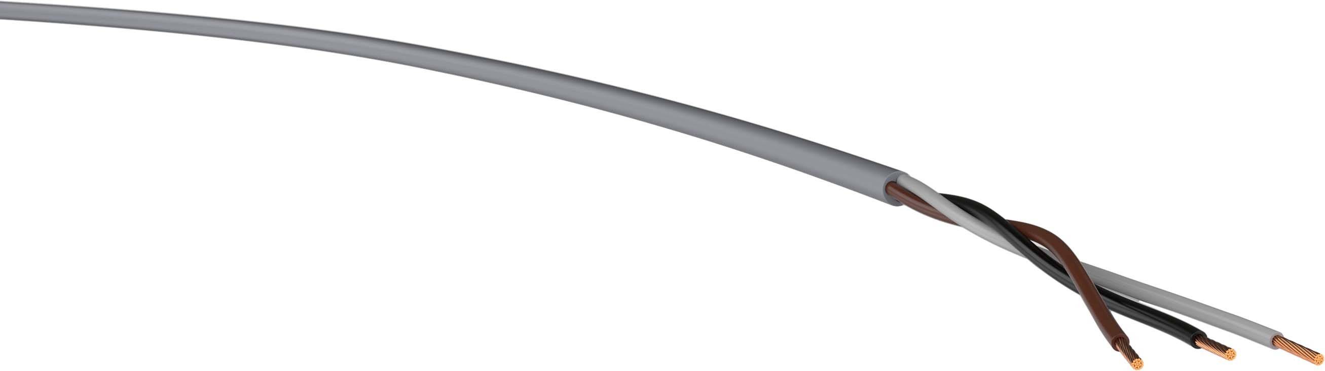 VER YSLY-OB 3x 0,5 Ri.100 Energieleitung YSLY-OB 3 x 0.50mm² Grau 100m