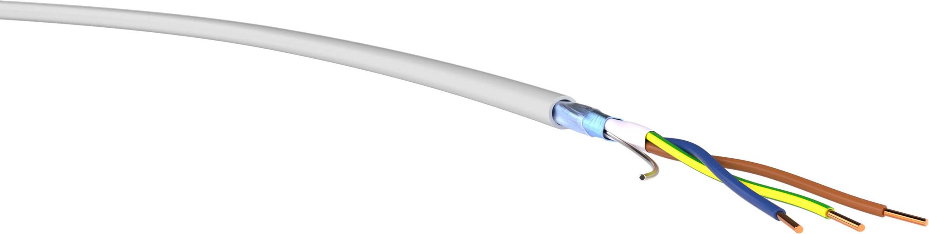 VER (N)YMStJ3x 1,5/1,5Eca R 50 Energieleitung (N)YMStJ 3 x 1.50mm² Grau 50m