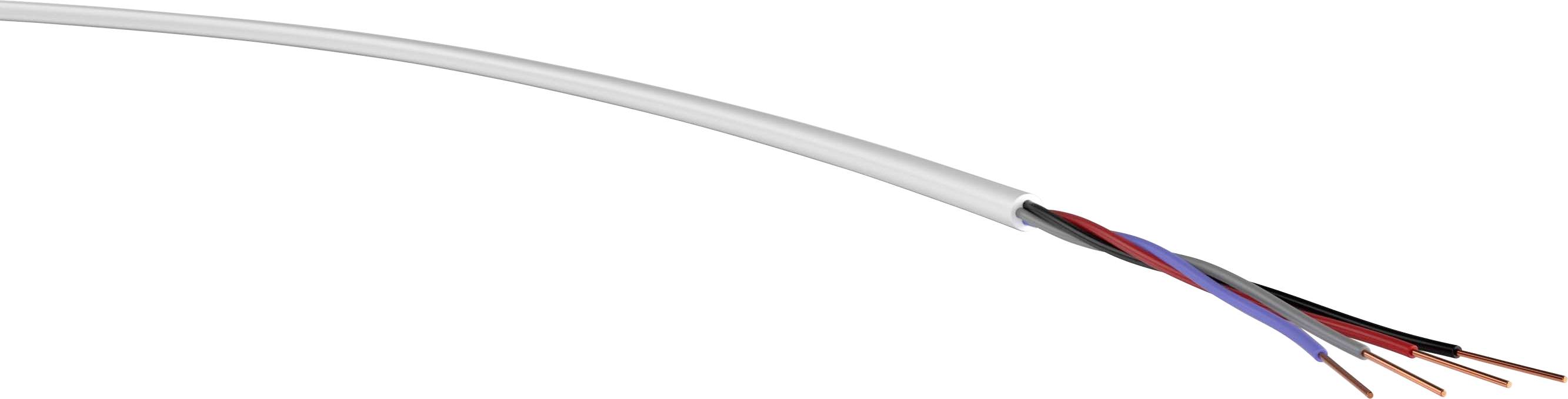VER YR 4x0,8 Ri.100 Energieleitung YR 4 x 0.80mm² Weiß 100m