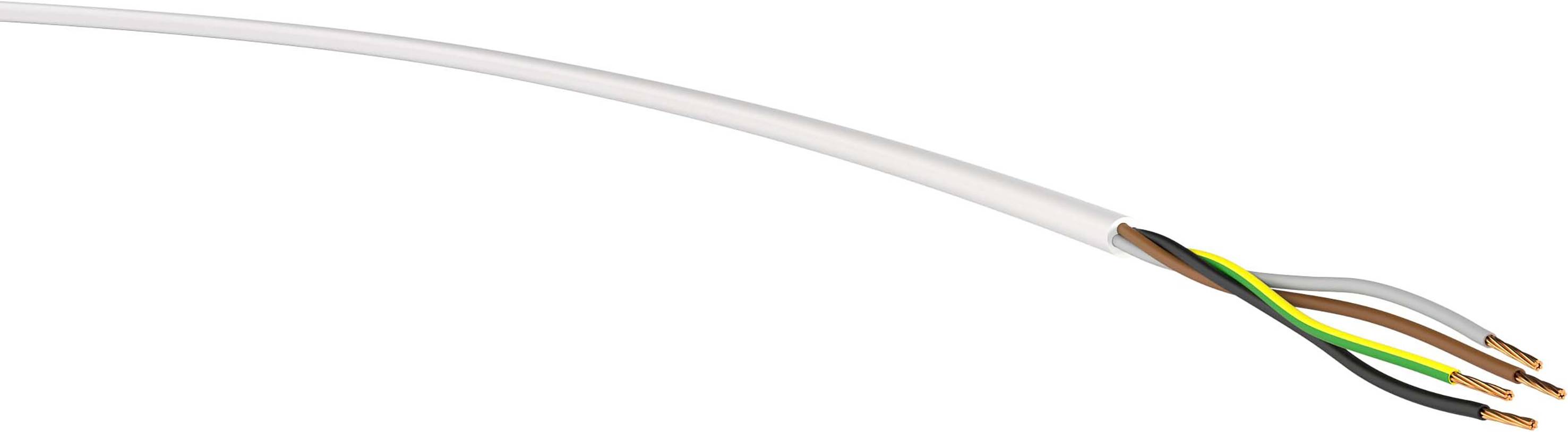 VER H05VV-F 4G1,0 ws Eca Ri.50 Energieleitung H05VV-F 4G 1mm² Weiß 50m