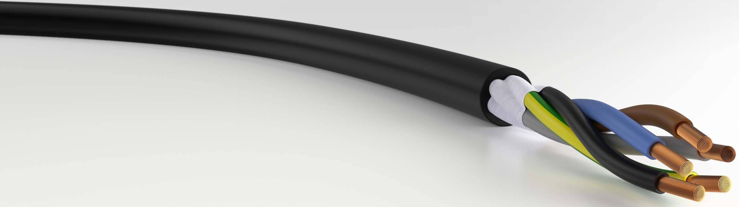 VER H07RN-F 5G 6 Tr.500 Energieleitung H07RN-F 5G 6mm² Schwarz 500m