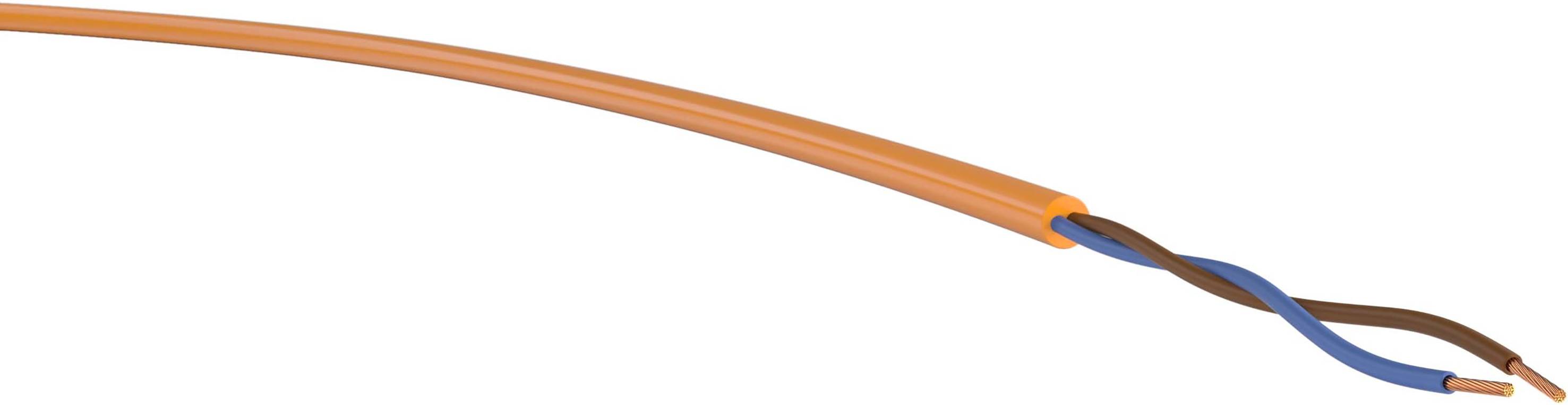 VER H05BQ-F 2x 1 Ri.100 Energieleitung H05BQ-F 2 x 1mm² Orange 100m