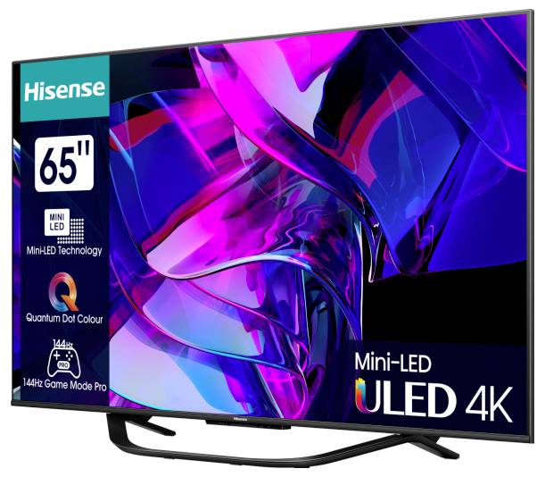 Hisense 65U7KQ LED-TV 165.1cm 65 Zoll EEK F (A - G) CI+, DVB-C, DVB-S, DVB-S2, DVB-T, DVB-T2, Smart TV, UHD, WLAN Schwarz