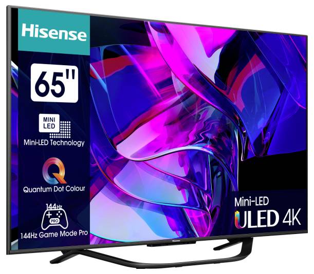 Hisense 65U7KQ LED-TV 165.1cm 65 Zoll EEK F (A - G) CI+, DVB-C, DVB-S, DVB-S2, DVB-T, DVB-T2, Smart TV, UHD, WLAN Schwarz