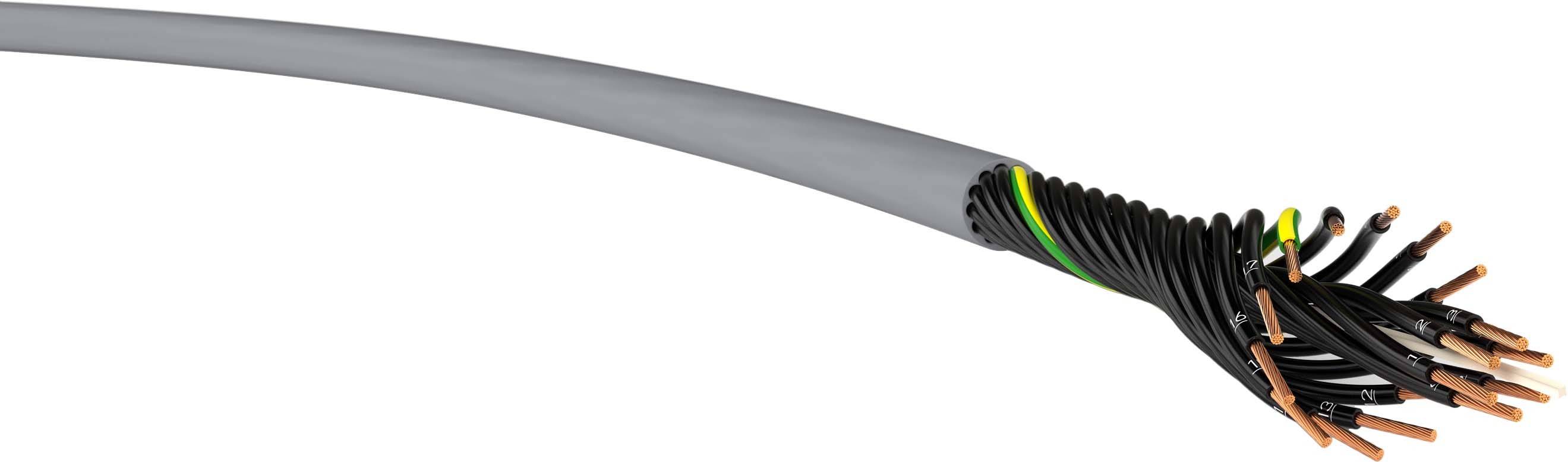VER YSLY-JZ 10x 1 Ri.100 Energieleitung YSLY-JZ 10 x 1mm² Grau 100m