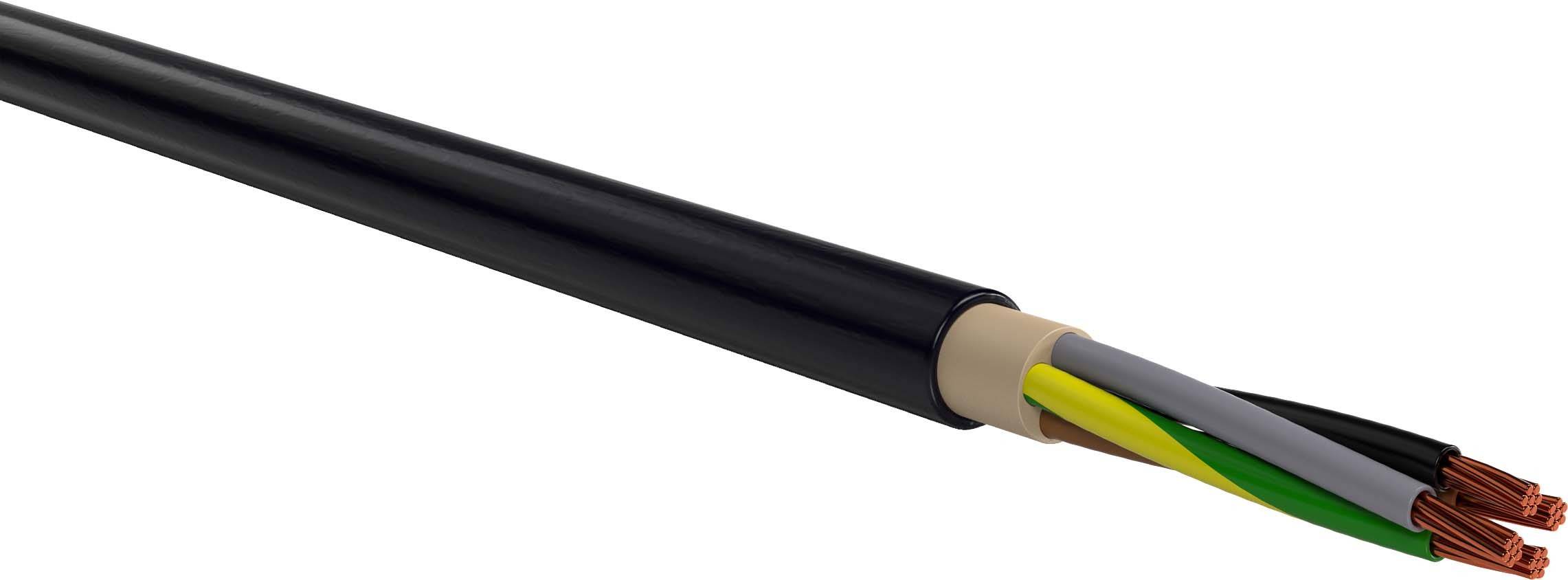 VER NYY-J 4x 1,5RE Eca Ri100 Energieleitung NYY-J 4 x 1.50mm² Schwarz 100m