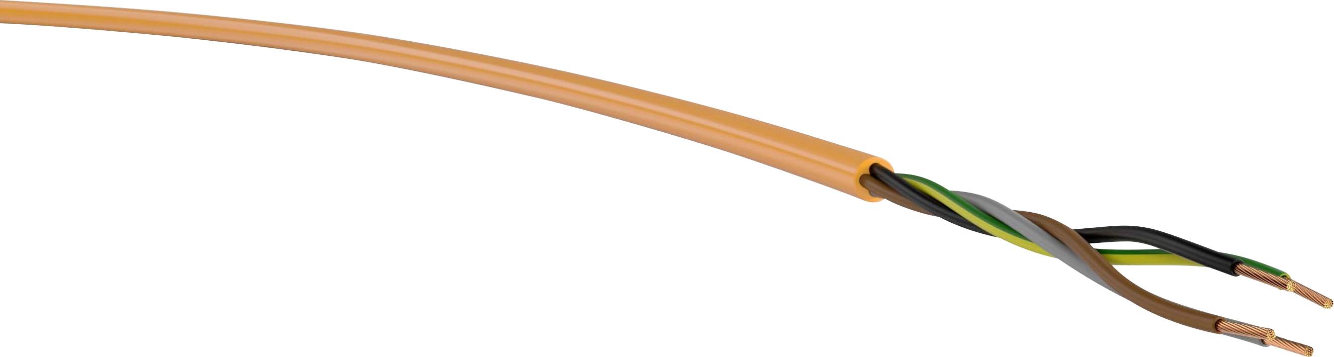 VER H05BQ-F 4G 0,75 Ri.100 Energieleitung H05BQ-F 4G 0.75mm² Orange 100m