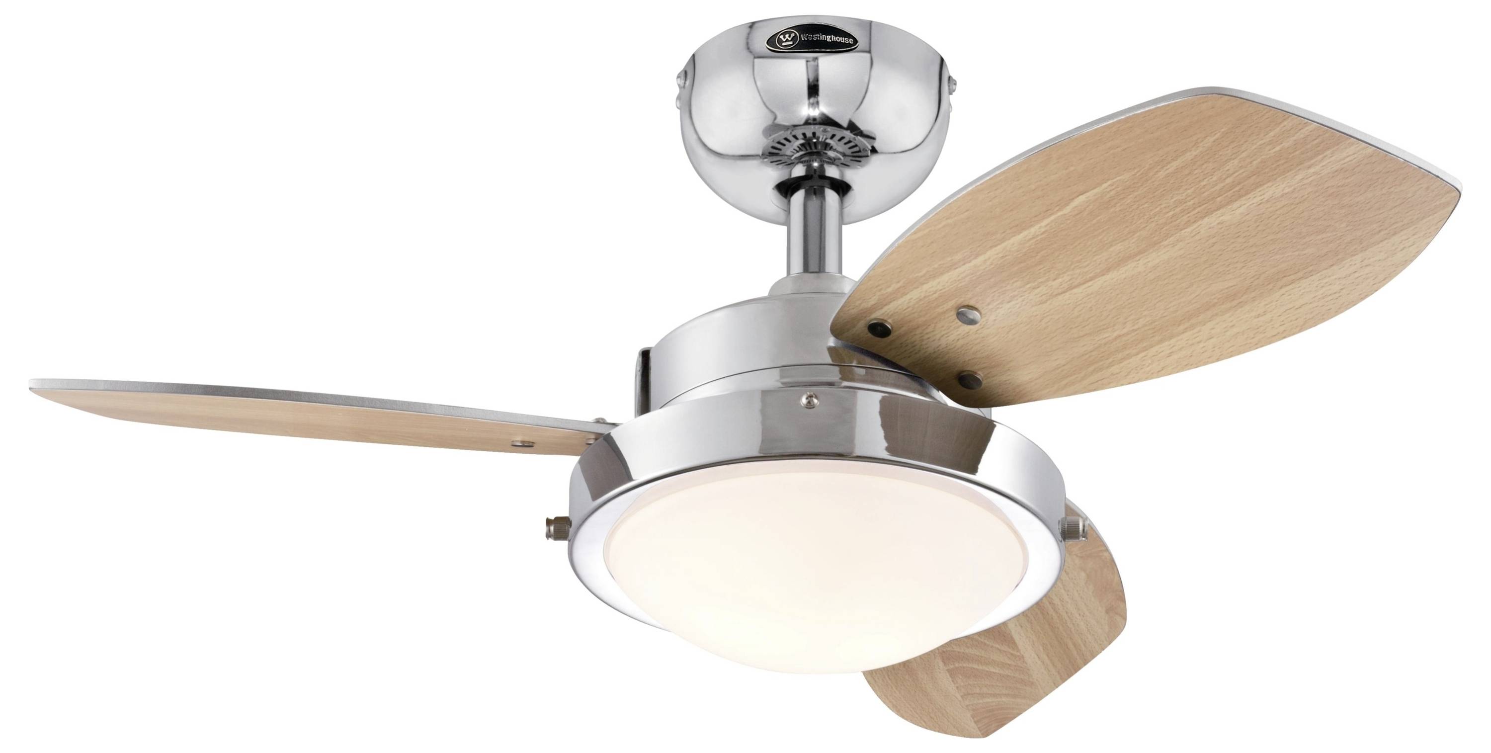 Westinghouse Wengue Deckenventilator Silber mit Beleuchtung, Winterbetrieb, Austauschbare Flügel