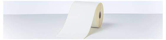 Eine Rolle weißes Toilettenpapier steht auf einer flachen Oberfläche, leicht aufgerollt, vor einem einfarbigen Hintergrund.