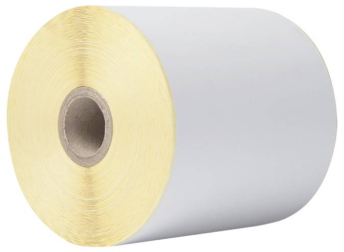 Eine große, aufgewickelte Rolle aus metallisch gold- und silberfarbenem Material, möglicherweise Folie oder Band, mit einem zentralen Kern, aufrecht stehend.