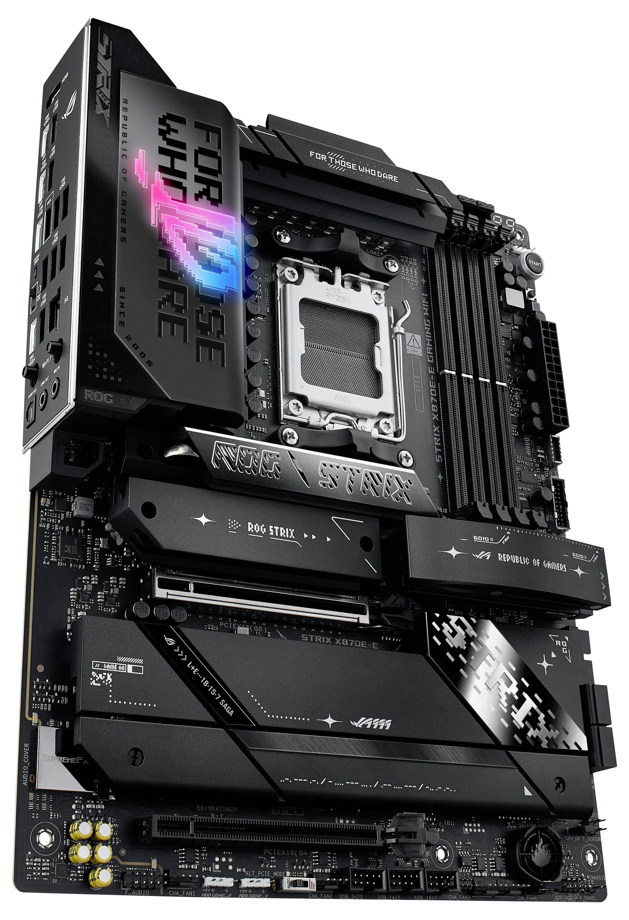Asus ROG STRIX X870E-E Gaming WIFI (AM5) Mainboard Sockel (PC) AMD® AM5 Formfaktor (Details) ATX Mainboard-Chipsatz AMD® X870